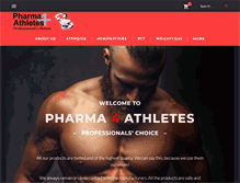 Tablet Screenshot of pharma4athletes.com